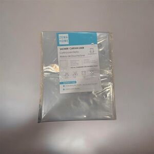 Zema Home Clear 72”x72” Shower Curtain Liner